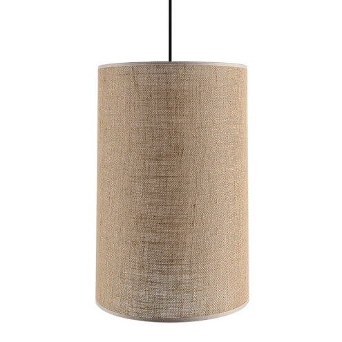 Wisząca lampa abażurowa Lamego 5193 Shilo tuba do pokoju beżowa
