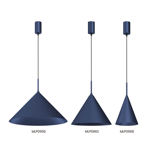 Pojedyncza lampa zawieszana Capital MLP0968 Milagro do salonu granatowy