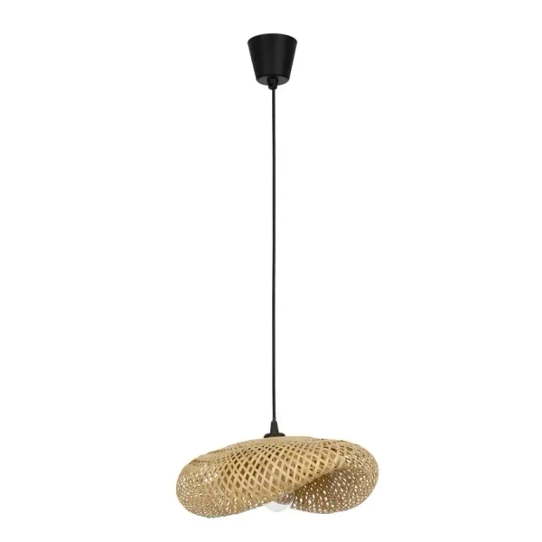 Bambusowa wisząca lampa NULVERO LE45364 boho naturalna