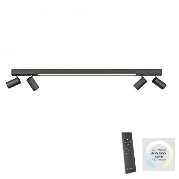 Grafitowa lampa sufitowa Pure-lines LED 25W 2700K-5000K reflektorki