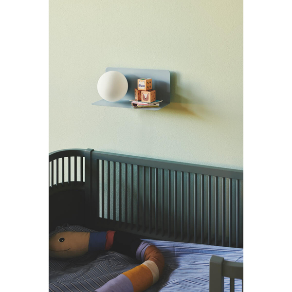 Kulista lampa na ścianę LILIBETH 2312931006 szklana niebieski