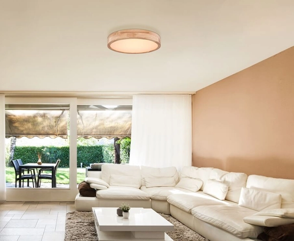 Lampa sufitowa Rainer 41745-24 do pokoju LED 24W 2700-6500K drewniana