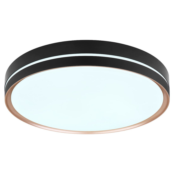 Minimalistyczna LAMPA sufitowa MANNI 41759-40 Globo metalowy plafon LED 40W 2700K - 6500K do salonu czarny