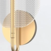 Ścienna lampa art. deco Floriana QN-FLORIANA-1W-NBR 9W 2918K mosiądz