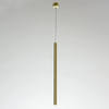 Wisząca lampa salonowa Lunga LP-894/1P GD nowoczesna tuba metalowy sopel złoty