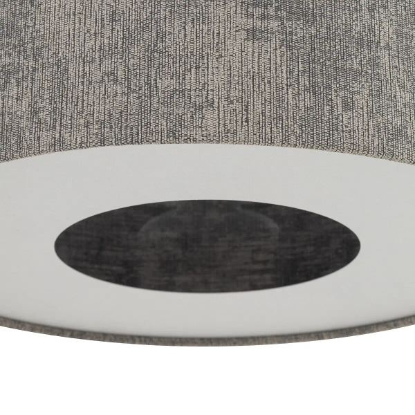Regulowana wisząca lampa LAGO 11675 tuba tkanina szara