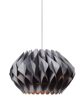 Szara lampa wisząca Ruben do przedpokoju nowoczesna