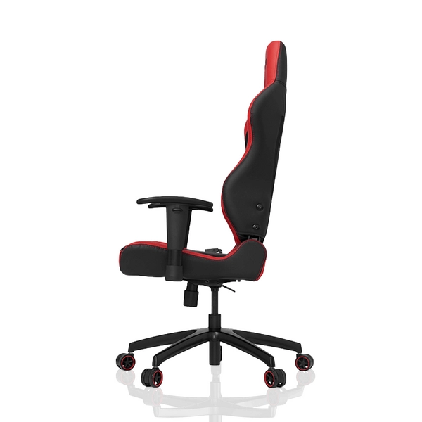 Gamingowy fotel regulowany S-line z ekoskóry czerwony czarny