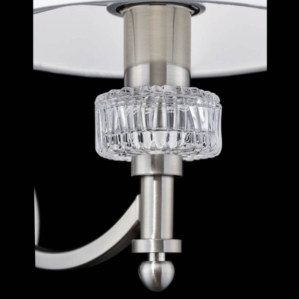 Kinkiet LAMPA ścienna ALICANTE MOD014WL-01N Maytoni abażurowa OPRAWA glamour nikiel