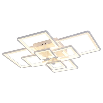 Natynkowy plafon CGKWAD6 LED 125W geometryczna lampa biała