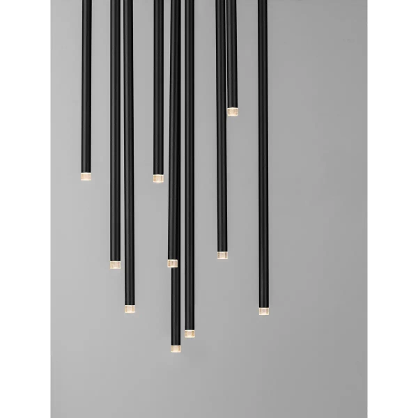 Nowoczesna lampa wisząca NOVENCIO LE45464 LED 41W 3000K tubki czarne