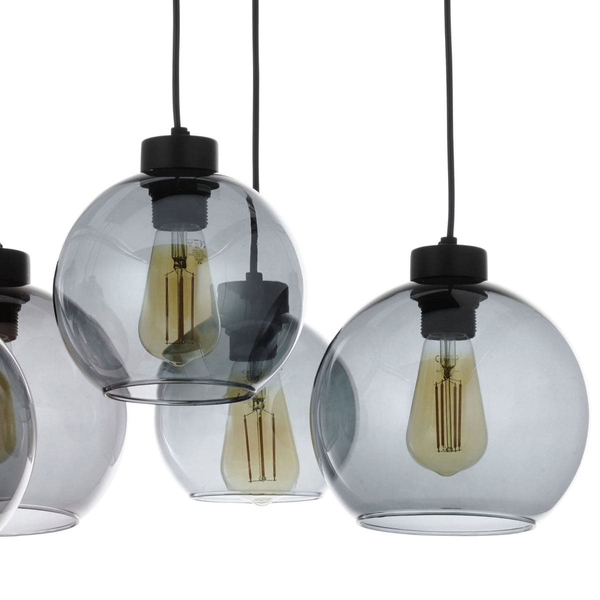 Industrialna wielopunktowa lampa wisząca Cubus 4113 TK Lighting czarna