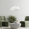 Wisząca lampa Vento 1134 Zumaline okrągła nad stół biała