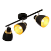 Salonowa lampa sufitowa Aleksandria 93-13767 reflektory czarny złoty