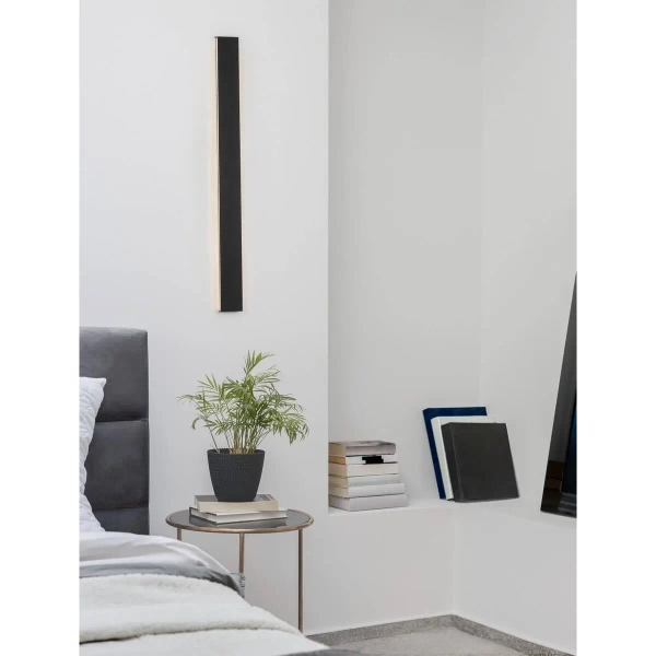 Minimalistyczny kinkiet DURANGO LE42853 belka LED 36W 3000K czarna