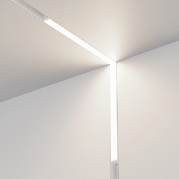 Lampa szynowa narożna do jadalni Basis TR102-24W4K-W LED 24W 4000K magnetyczna biała