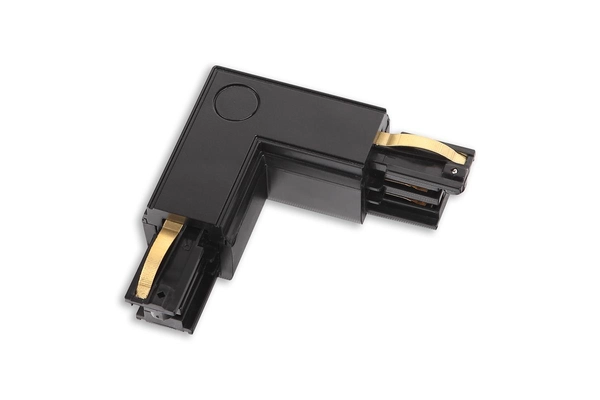 Zasilający L - łącznik uziemienie lewe MHT1-L/L-BK szyny 3-fazowej czarny