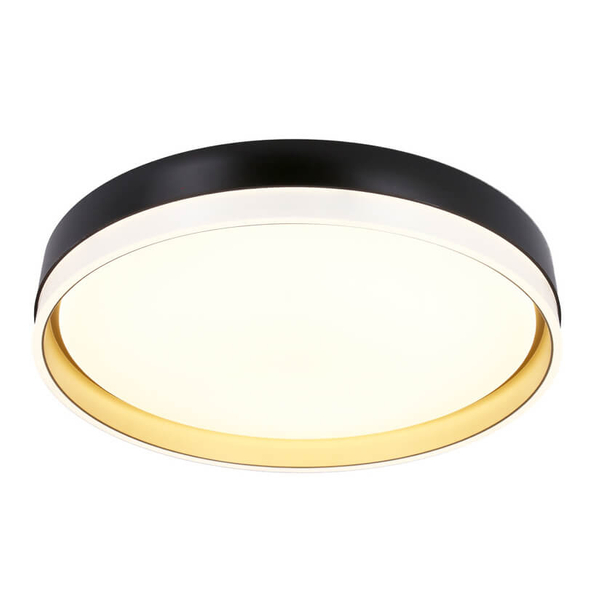 Okrągły plafon Florida 13-11343 LED 24W 4000K czarny złoty