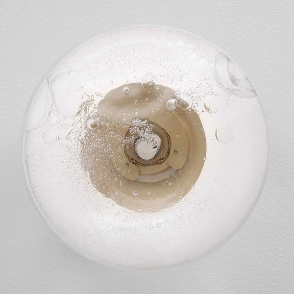 Kinkiet ścienny do jadalni NAYARIT LE44933 bańka szklana złota