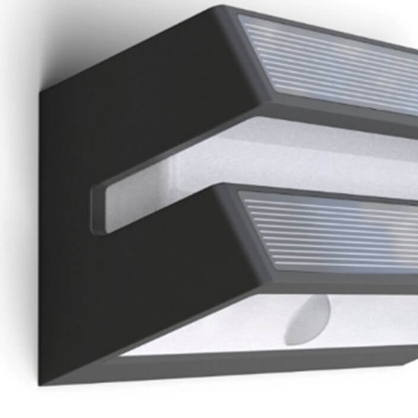 Lampa solarna na elewację BARLO 6915501335 LED 8,2W 3000K IP54 szara