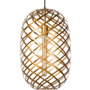 Loftowa LAMPA wisząca WOLFRAM  21417/32/02 Lucide metalowa OPRAWA klatka zwis mosiądz