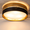 Sufitowa lampa metalowa Hilton 4180 TK Lighting okrągła czarna złota