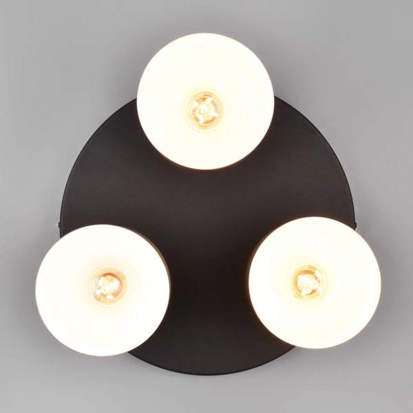 Plafon sufitowy ELIOR DL317619430 do salonu tubki czarny brązowy multikolor