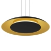 Ringowa lampa wisząca Piattino ML1815 LED 30W 3000-6000K czarny złoty