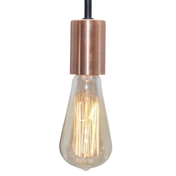 Kinkiet lampa ścienna HERPE 21-66855 metalowa industrialna miedź czarna