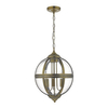 Klasyczna lampa wisząca Vanessa VAN0375 Dar Lighting kula szkło mosiądz