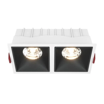 Lampa podtynkowa Alfa DL043-02-15W4K-SQ-WB LED 30W 4000K biały czarny