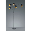 Podłogowa lampa z abażurami IKERIS DL579-46330 tuby czarny złoty
