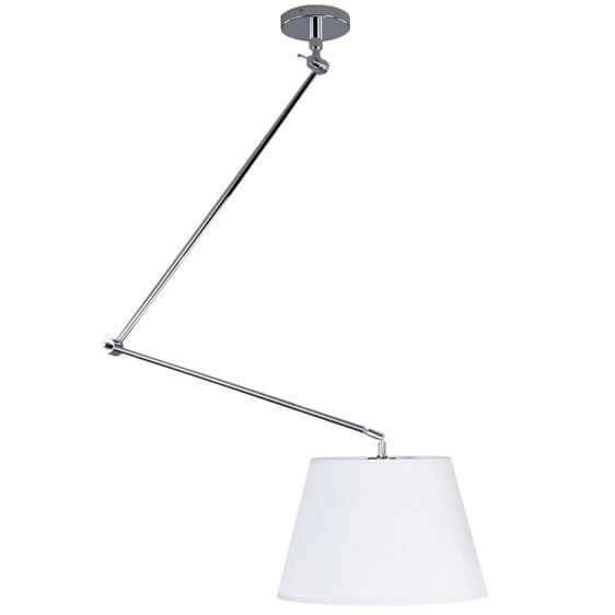 Wisząca lampa regulowana Adam AZ1841+AZ2602 Azzardo do salonu satyna biała