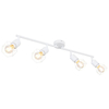 Sufitowa lampa Xara 54802W-4 druciane reflektorki białe
