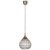 Pojedyncza lampa wisząca SORAYA 365440104 Trio łezka druciak czarny złoty