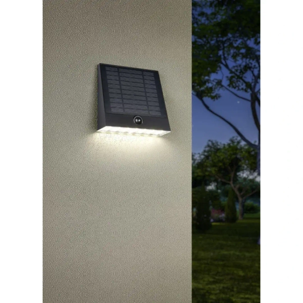 Elewacyjna lampa ALVORADA R23326102 LED 7W 4000K IP44 solarna czarny