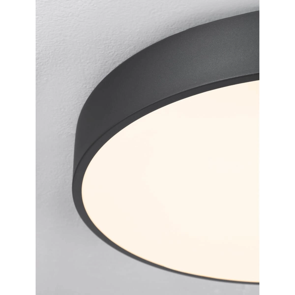 Okrągła lampa sufitowa GESELL LE44409 LED 30W 3000K dysk czarna biała