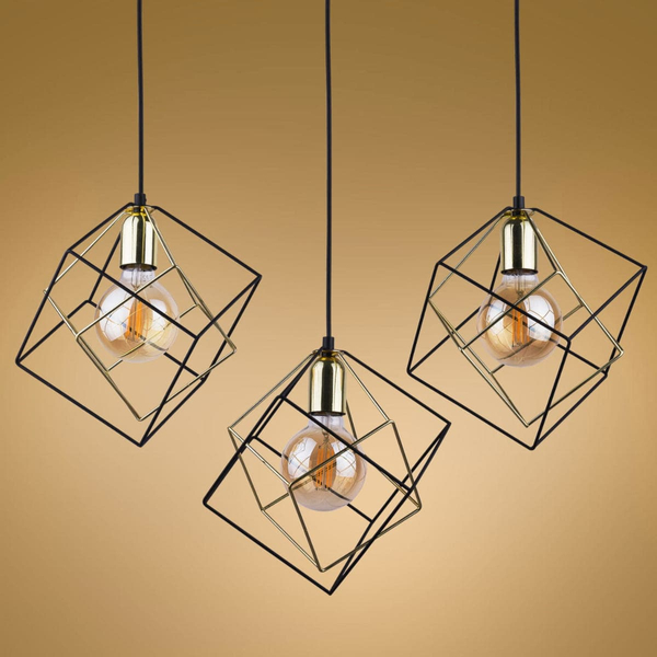 Lampa wisząca druciana Alambre 2699 TK Lighting industrialna czarna