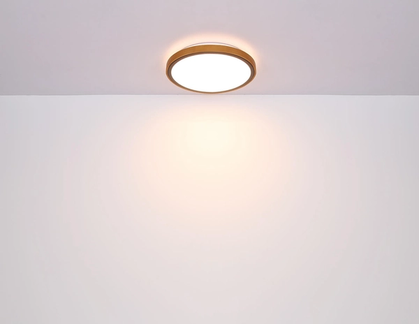 Lampa nasufitowa Bruno 41764-24 loftowa LED 24W drewniana