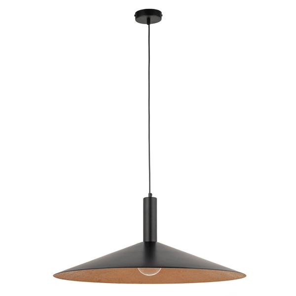 Zwisająca lampa Capri 41009 Sigma do salonu disc czarna miedziana