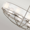 Salonowa lampa wisząca Saldana KL-SALDANA8 Kichler owalna srebrna
