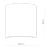 Sufitowa lampa metalowa CL IOS 8733 LED 30W 3000K tubka czarna
