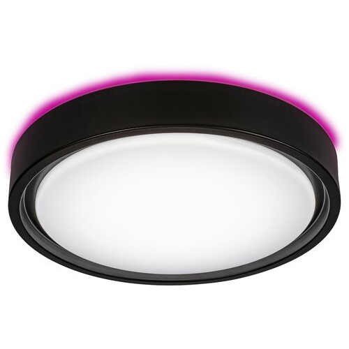 Plafon LAMPA sufitowa FOSTER 3283 Rabalux okrągła OPRAWA metalowa LED 28W 2700K - 5000K plafoniera z pilotem czarna
