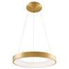 LAMPA wisząca GIULIA 5304-840RP-GD-3 Italux metalowa OPRAWA okrągła LED 40W 3000K zwis pierścień ring złoty