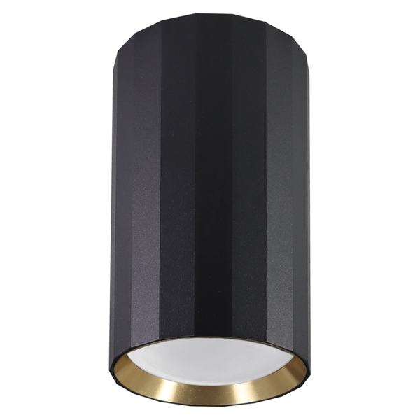 Przysufitowa lampa tuba NICEA 323408 do jadalni czarny złoty