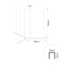 Salonowa lampa podwieszana Trikal 5223 LED 42W 3000K czarny