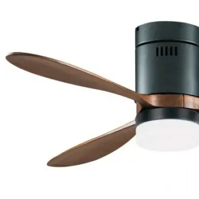 Nowoczesny wentylator sufitowy 19144 LED 15W 3000-6000K brązowy