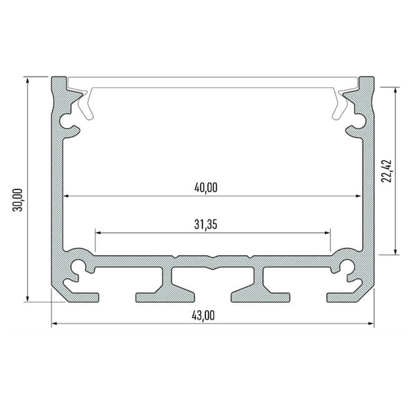 LAMPA wisząca HAKODA 8657 Shilo metalowa OPRAWA zwis LED 16W 4000K listwa biała