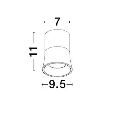 Geometryczna lampa sufitowa do salonu ZORVELA LE45299 biała