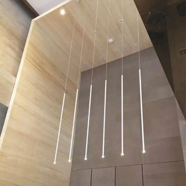 Lampa wisząca futurystyczna Scop 5012S1202 Elkim LED 1W 4000K sopel biała